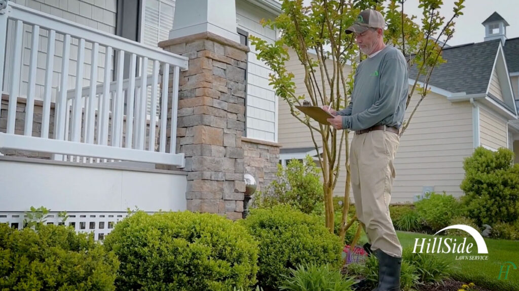 hillside tech with clipboard